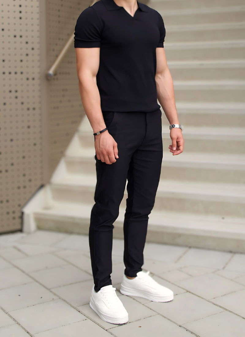 Lightweight chinos - black - Ardent & Ash