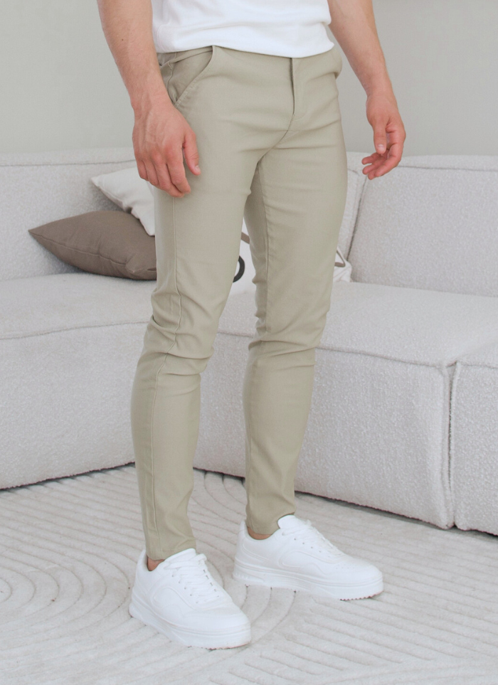 Lightweight chinos - beige - Ardent & Ash