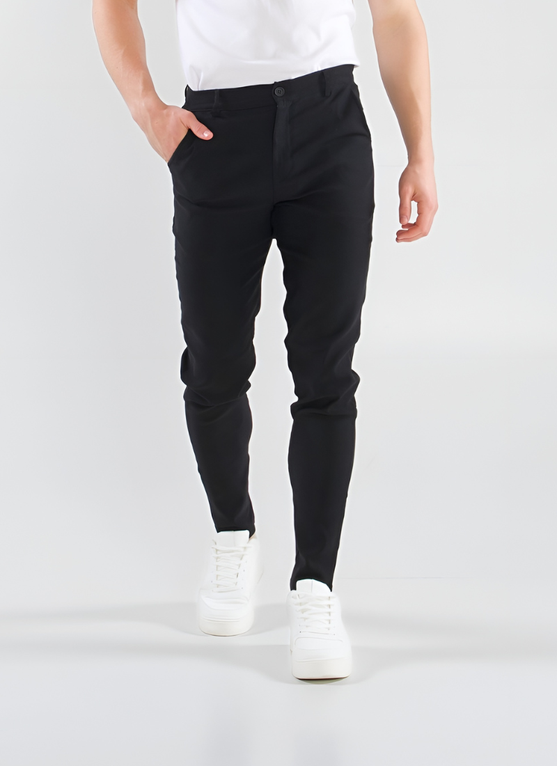 Lightweight chinos - black