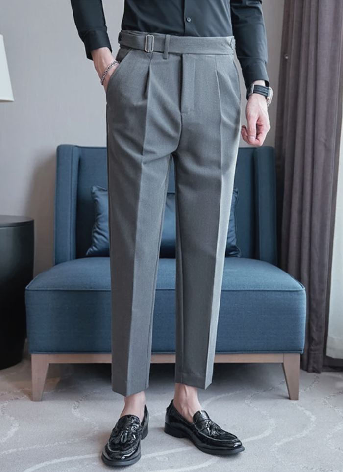 Tailored Naples Trousers - grey - Ardent & Ash