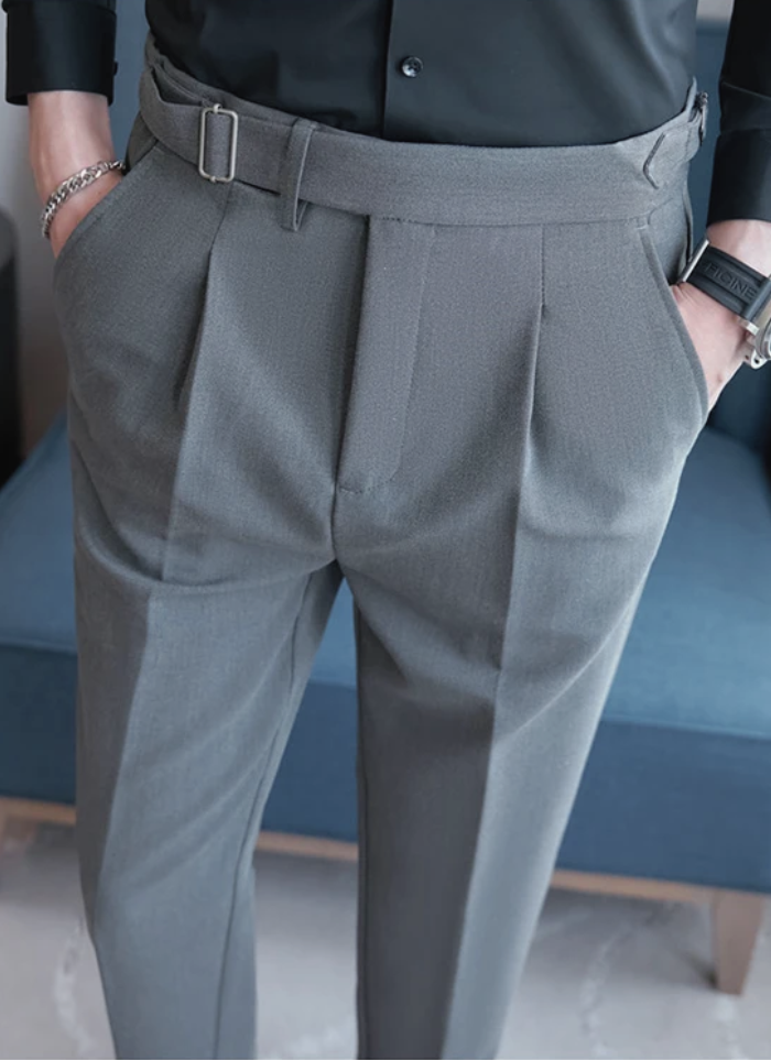 Tailored Naples Trousers - grey - Ardent & Ash