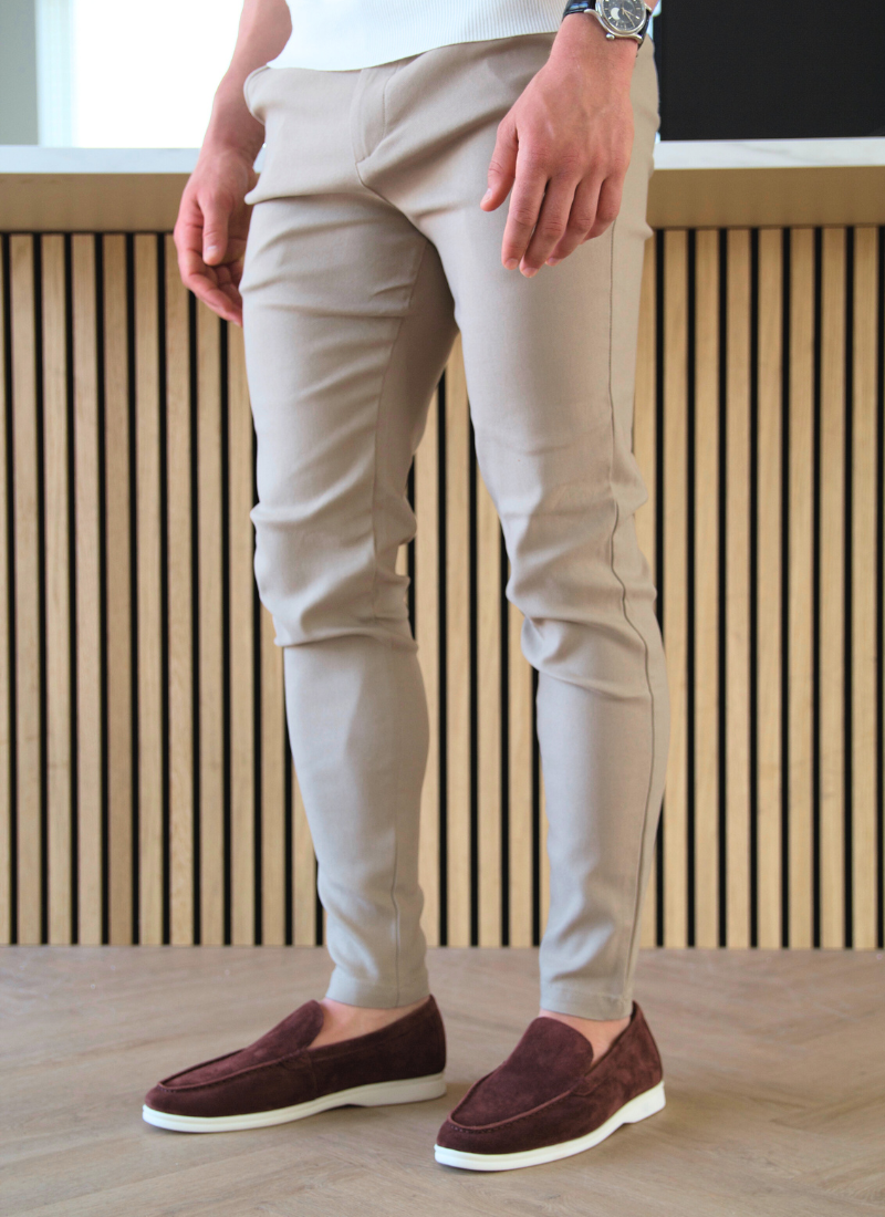 Lightweight chinos - beige