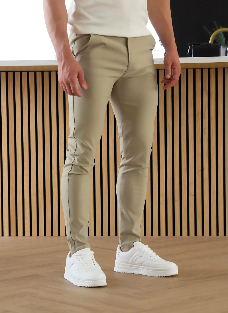 Lightweight chinos - beige - Ardent & Ash