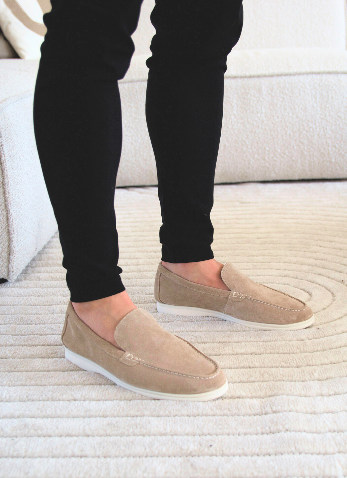 Suède Yacht Loafers - beige - Ardent & Ash