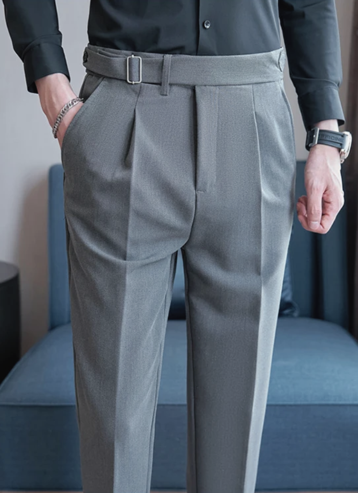 Tailored Naples Trousers - grey - Ardent & Ash