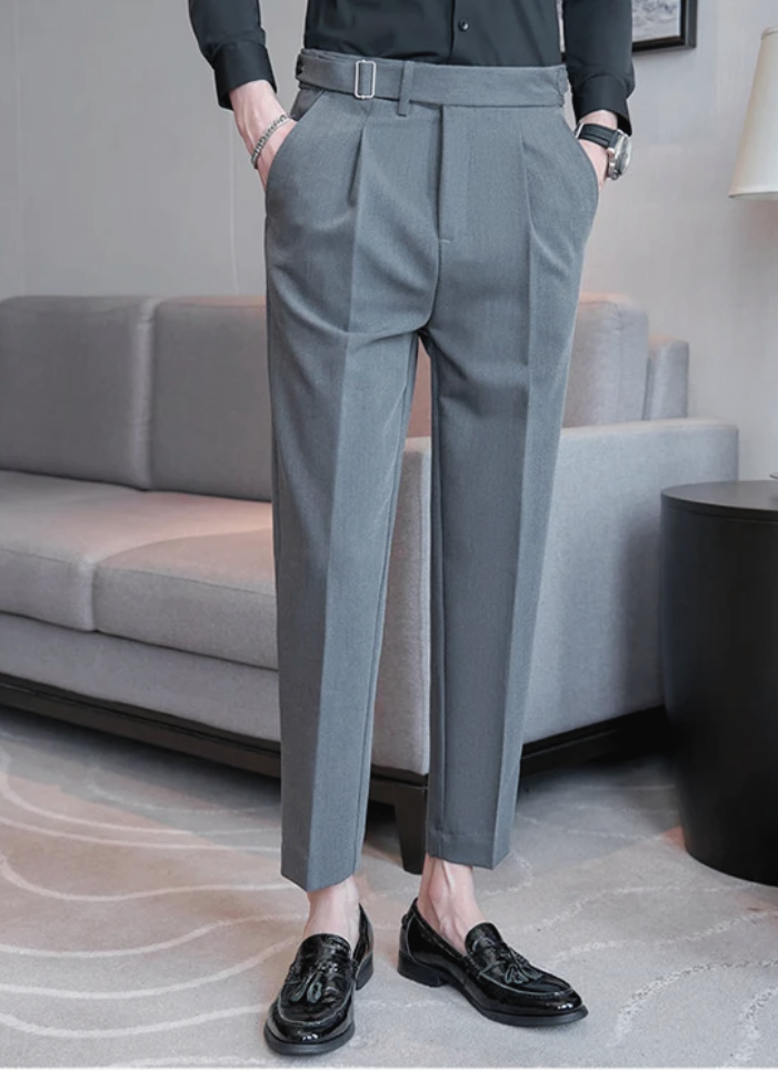 Tailored Naples Trousers - grey - Ardent & Ash