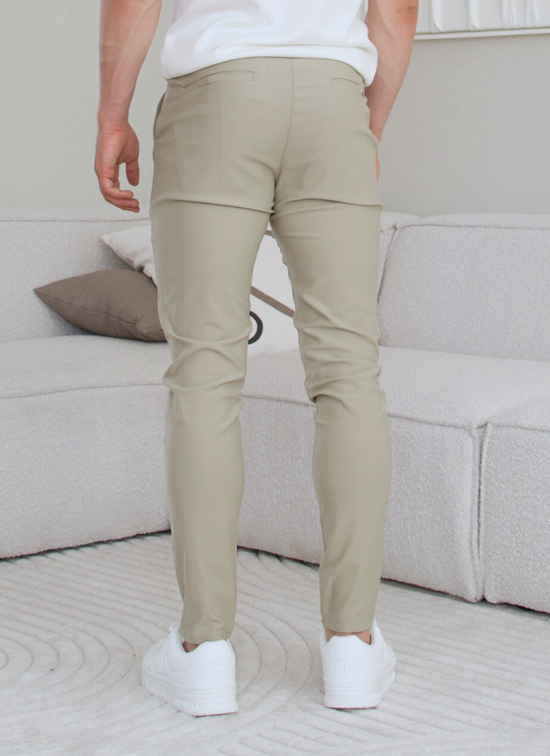 Leichte Chinohose - beige