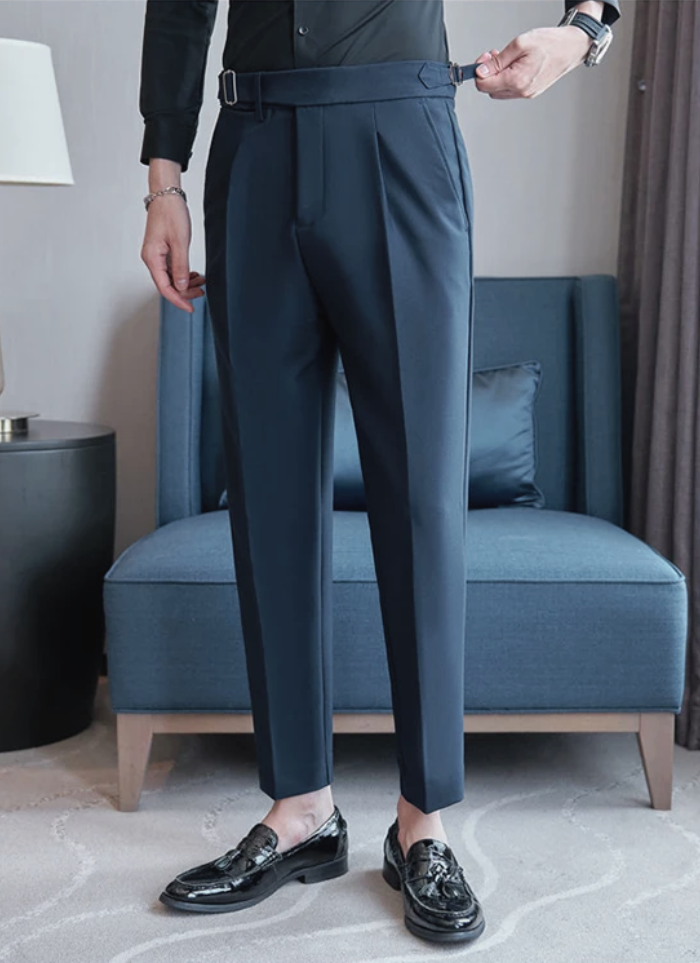 Tailored Naples Trousers - navy - Ardent & Ash