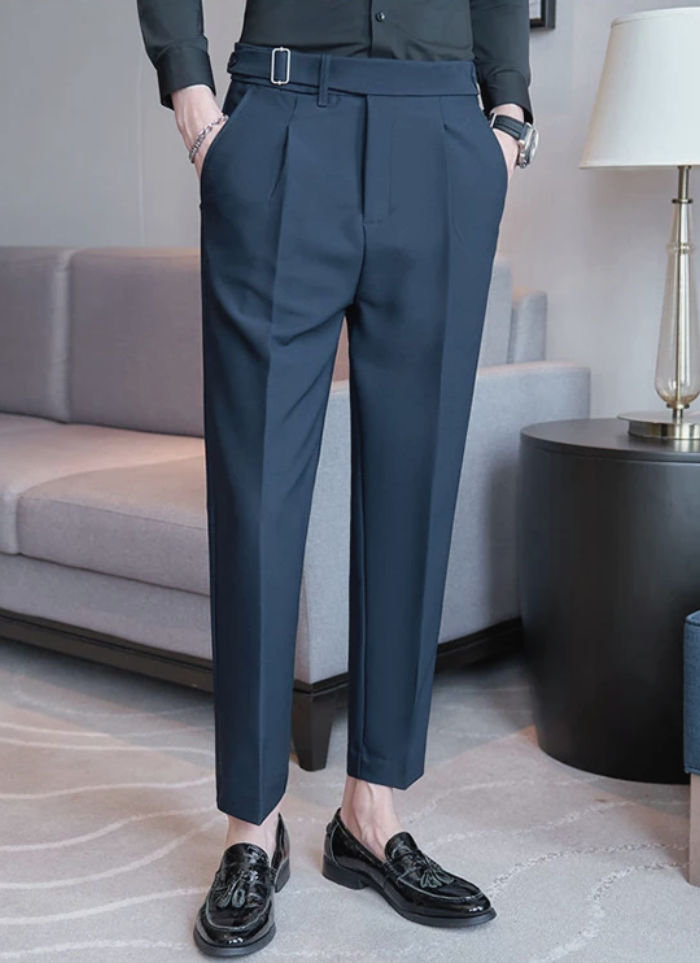 Tailored Naples Trousers - navy - Ardent & Ash