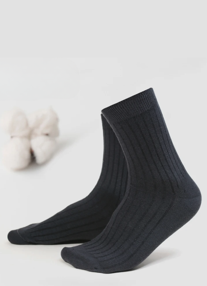 Pure Cotton Warm Socks (5-Pair Pack) - Ardent & Ash