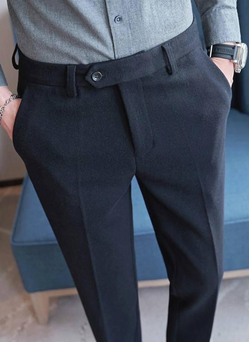 Heritage Wool-Blend Trousers - Black - Ardent & Ash