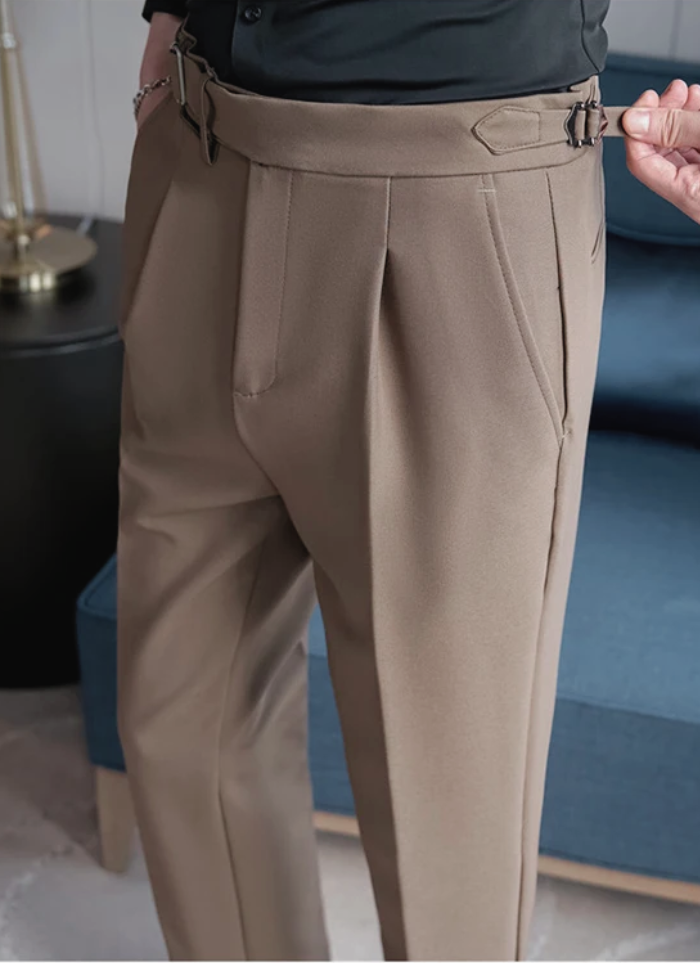 Tailored Naples Trousers - brown - Ardent & Ash