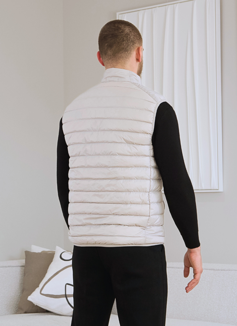 Lightweight Down Vest - Beige