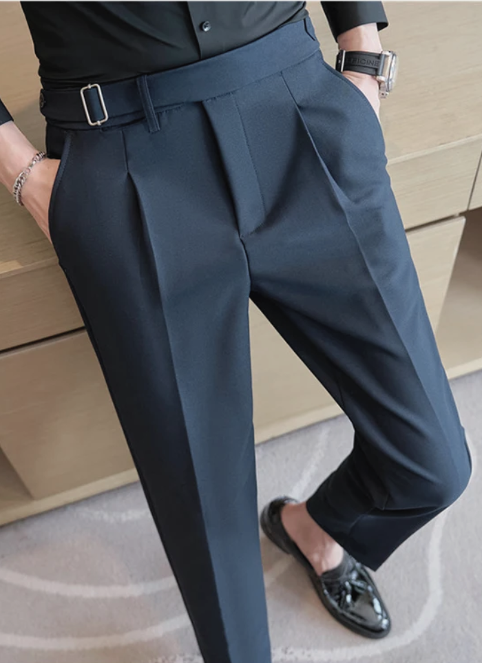 Tailored Naples Trousers - navy - Ardent & Ash