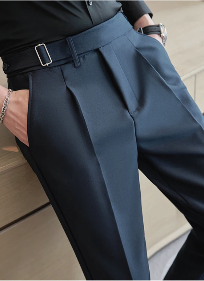 Tailored Naples Trousers - navy - Ardent & Ash