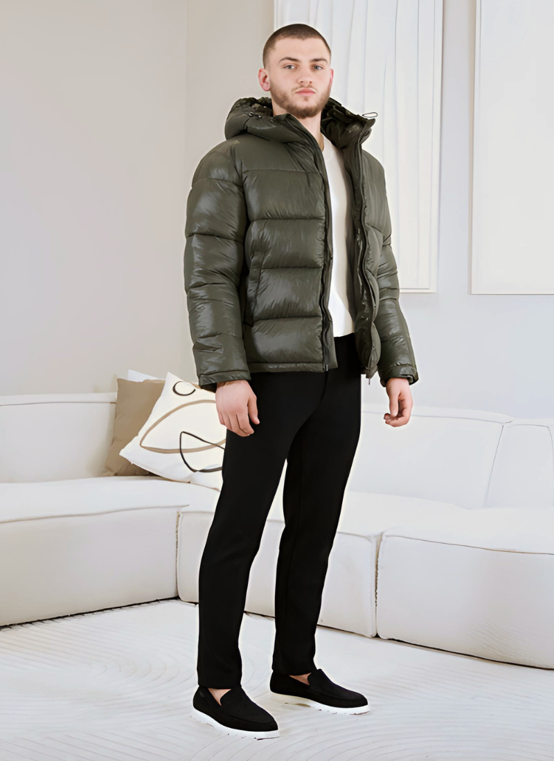 100% down puffer jacket