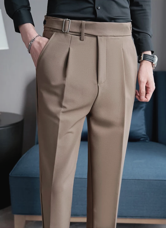 Tailored Naples Trousers - brown - Ardent & Ash