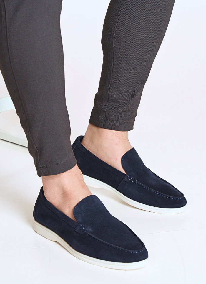 Suède Yacht Loafers - navy - Ardent & Ash