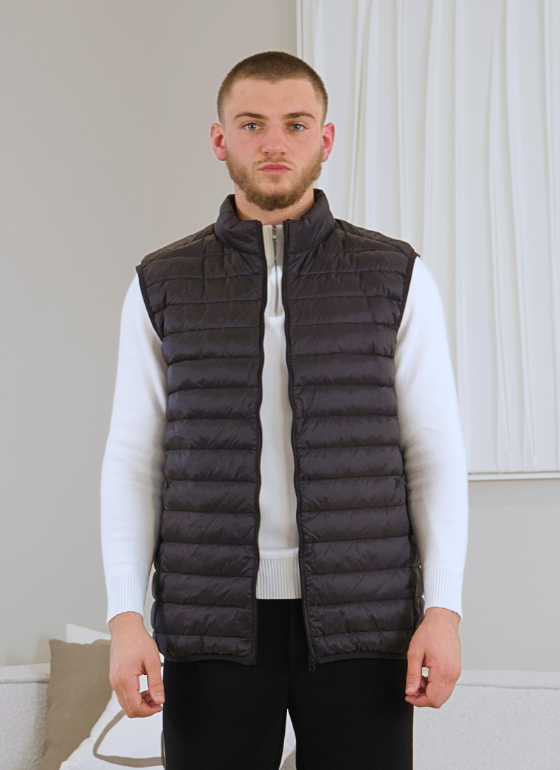 Lightweight Down Vest - Black