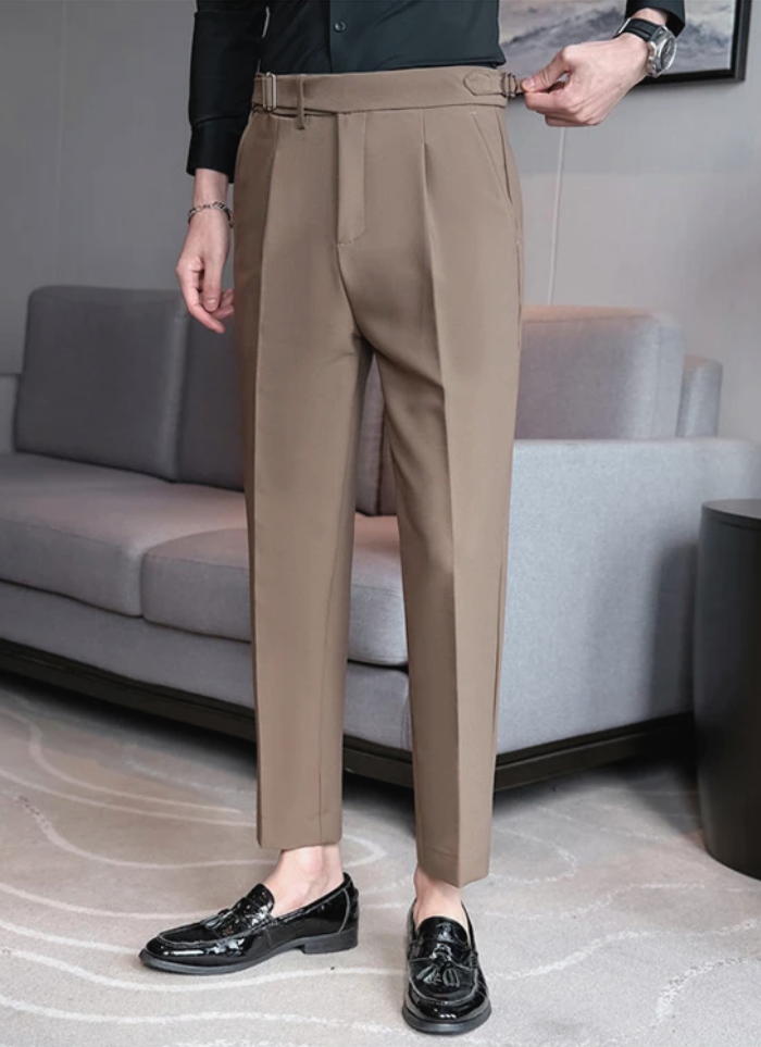 Tailored Naples Trousers - brown - Ardent & Ash