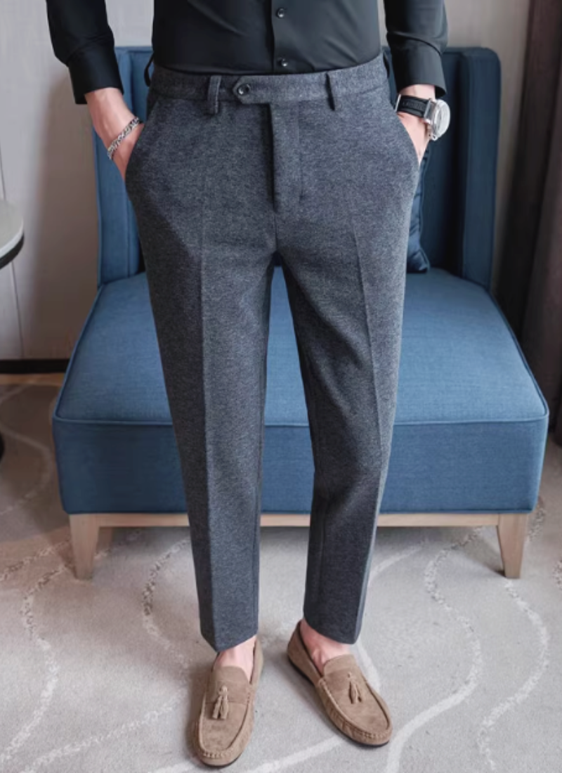 Heritage Wool-Blend Trousers - Gray - Ardent & Ash