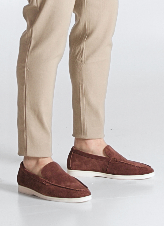 Suède Yacht Loafers - oak brown - Ardent & Ash